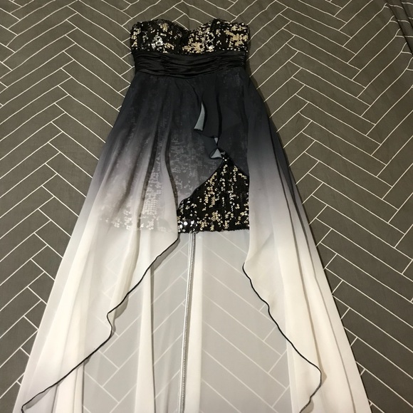 Ombre High Low Prom Dresses
